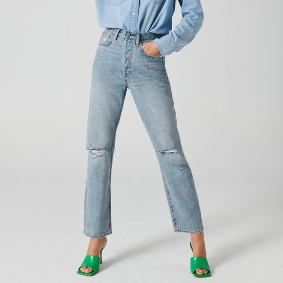 Denim Forum Denim - Denim Forum The Joni High Rise Loose 29L